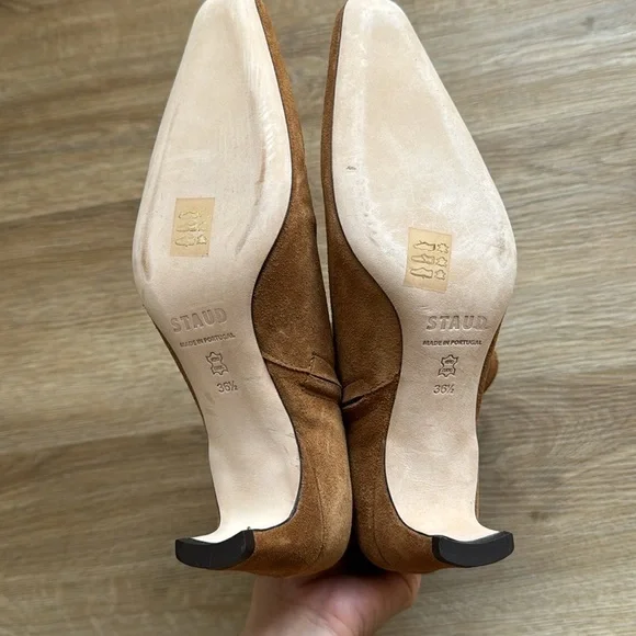 NWOT STAUD Suede Wally Ankle Boots